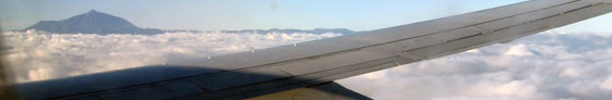 Vista Teide dall' aereo